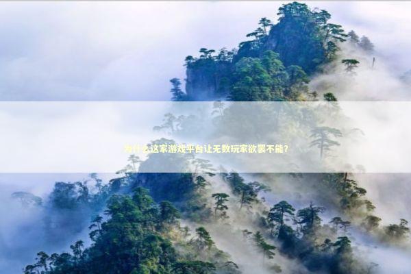 为什么这家游戏平台让无数玩家欲罢不能？ 游戏攻略